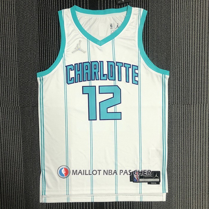 Maillot Charlotte Hornets Kelly Oubre JR. NO 12 Association 2020-21 Blanc